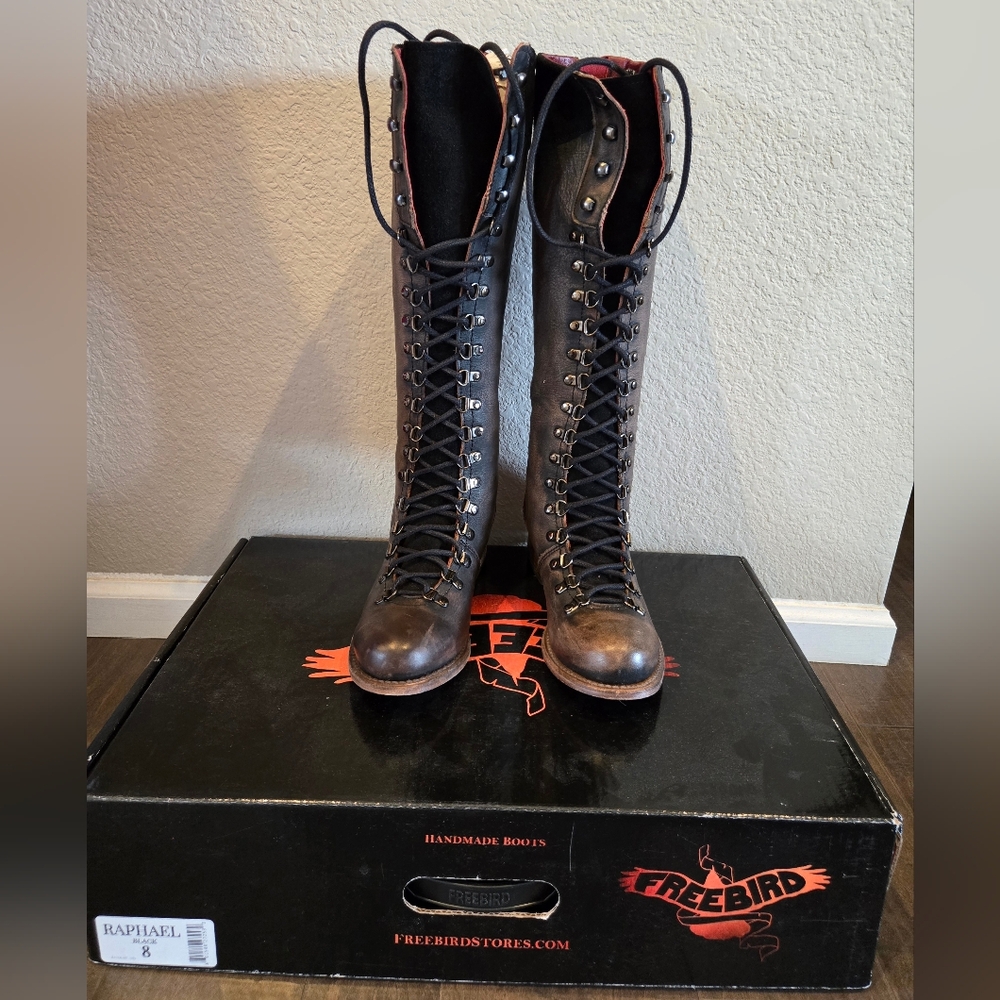 Freebird Women's Black Lace-Up Boots